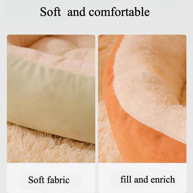 All-Season Medium Size Soft PP Oval Nest Design Bed for Pets Modern Style Cozy Dog & Cat Sofa for Small to Large Breeds