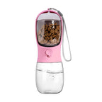 3 in 1 Dog Water Bottle Pet Bowls & Feeders Dog Water Bottle with Food Storage 550ml Outdoor Travel Pet Water Bottle