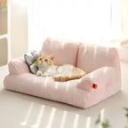Luxury Fluffy Soft Kitten House Cat Nest Pet Articles Bed Sofa Furniture Dogs Cats Basket Kennel House Cat Products