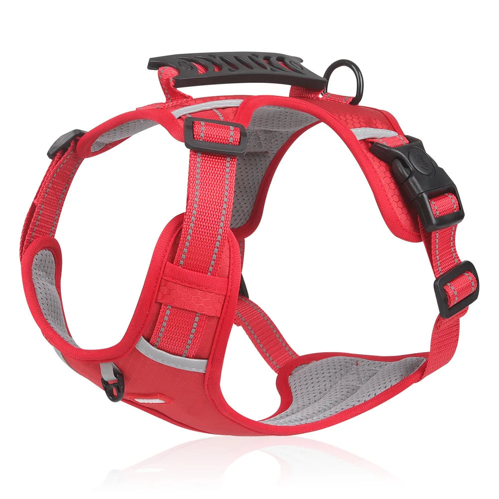 Pet Custom Dog Harness No Pull Fabric Breathable and Reflective Soft Chest Strap Vest Harness for Small Medium Large Dogs