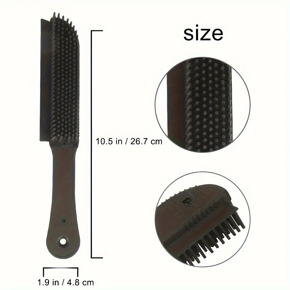 Portable Flexible Plastic Pet Grooming Mitt Roller Dog Hair Remover Brush for Carpets Car Interiors Easy Portable Lint Cleaner