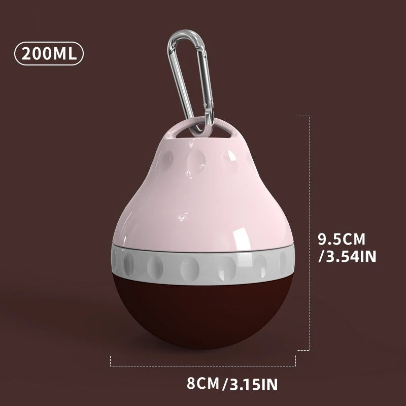 Design Dog Portable Dog Water Dispenser Teardrop Shape Lightweight Plastic Dog Bottle for Travel and Outdoor Activities OEM