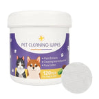 Pet Cleaning Finger Wipes Dog Ear Wipes Cat Eye Wipes Gently Cleans Ear Wax Debris Tear Stain Eye Discharge Mucus Secretions