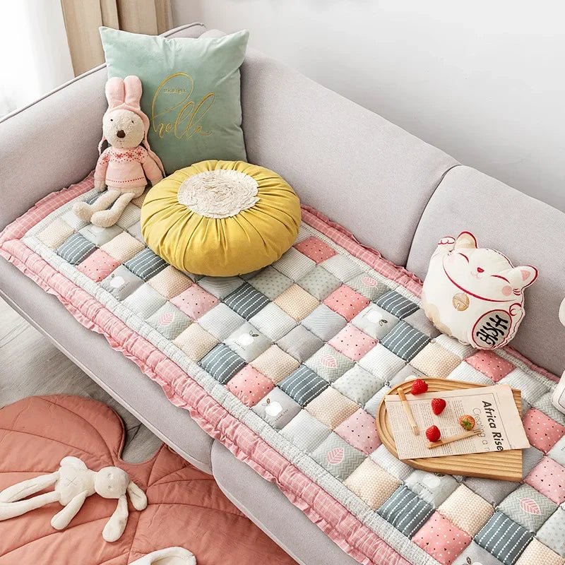 Ethnic Style Bohemian Decoration Stitching Cushion Home Cat Sofa Dog Cushion Bay Window Non-slip Mat Dog Sofa Covers