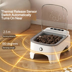 Smart Control Pet Induction Feeder Automatic Induction Cover Opening Moisture-Proof Neck Protection Pet Food Bowls