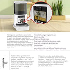 6L Large Capacity Automatic Cat Dog Feeder Smart Pet Feeder Two-Way Video Solid Pattern Bowls Battery Powered App Remote Control