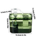 Custom 1.5L Automatic Pet Water Fountain for Cats & Dogs USB Quiet Cat Water Fountain Cat Drinking Fountain with Light