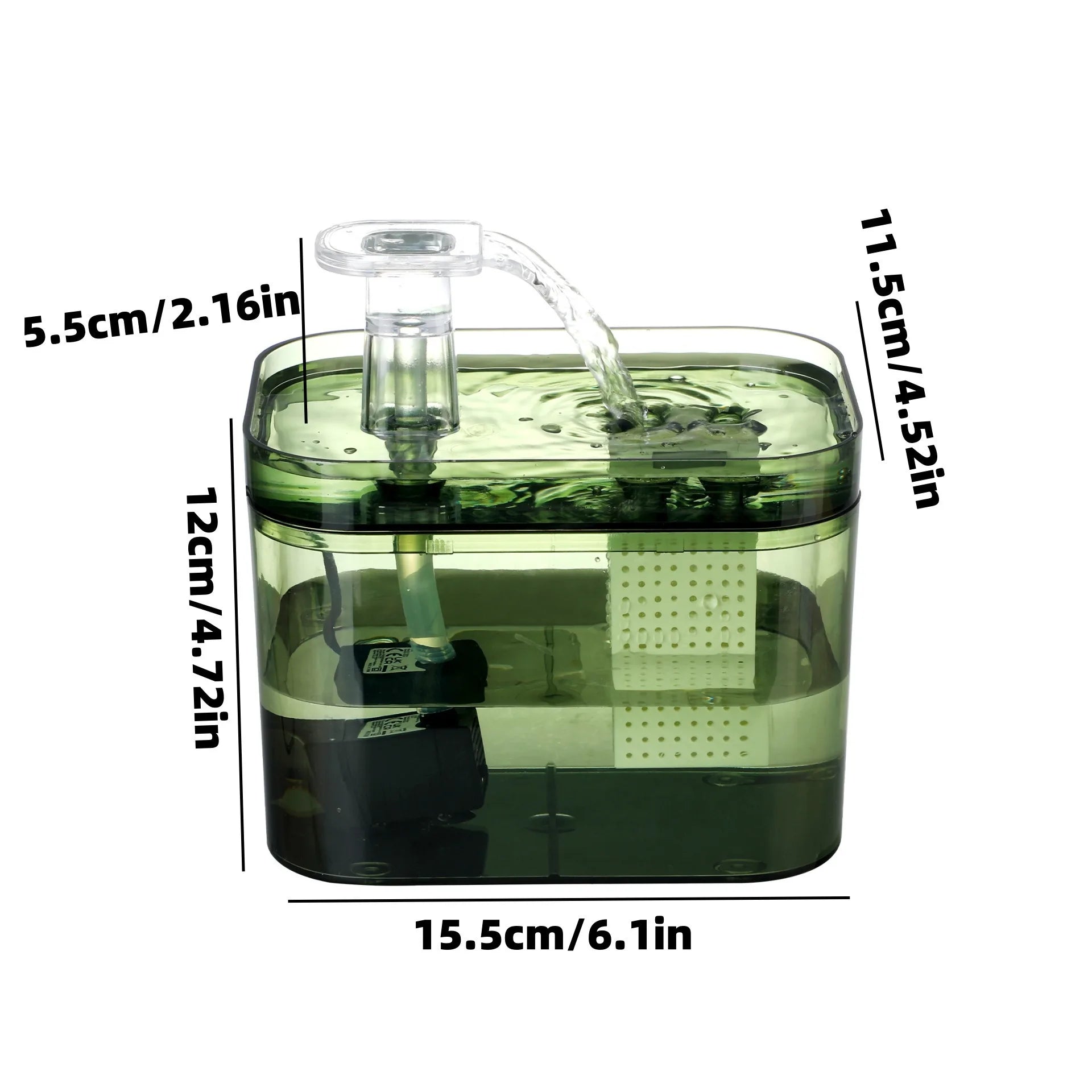 Custom 1.5L Automatic Pet Water Fountain for Cats & Dogs USB Quiet Cat Water Fountain Cat Drinking Fountain with Light