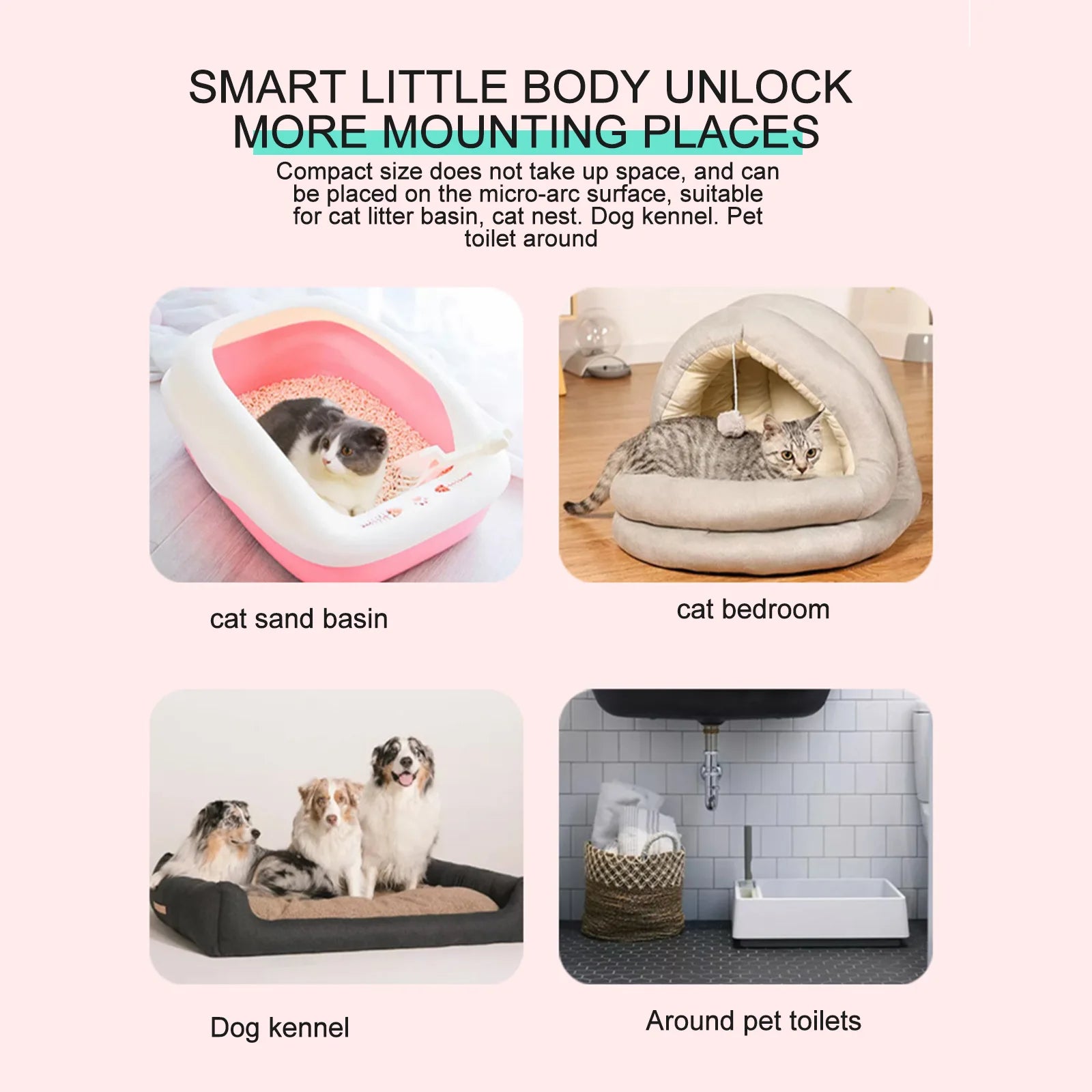 Intelligent Home Air Purifier Electronic Cat Litter Smell Remover Plastic Toilet Cleaner Filter Smart Pet Supplies Deodorizer