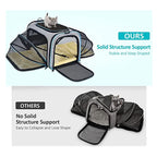 Airline Approved Pet Carrier Soft Sided Pet Travel Carrier Expandable Puppy Cat Handbag with Fleece Pad Pet Manufacture