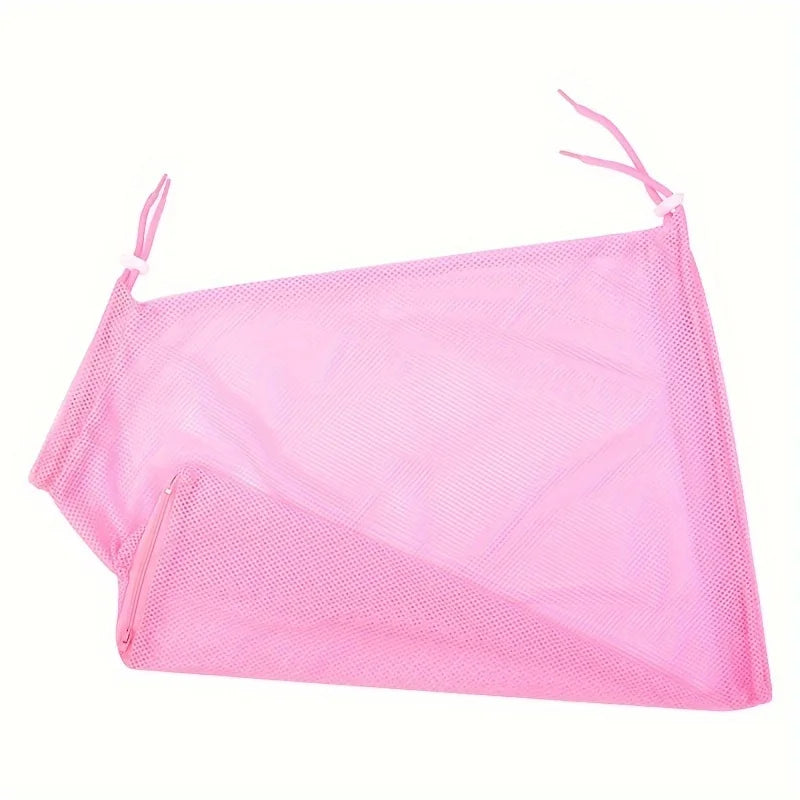 Adjustable Cat Grooming Bag Durable Bite & Scratch Resistant Mesh Stocked Bathing and Nail Trimming Tool
