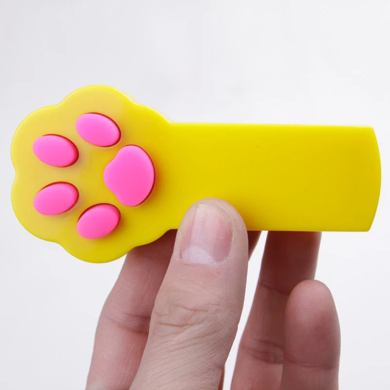 Paw Style Electronic Pet Cat Catch Toys Interactive Cat Toys LED Light Pointer Exercise Chaser Toy Cat Scratching Training Tool