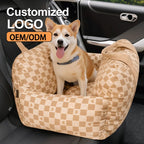 Custom Portable Dog Car Seat Nonslip Dog Carriers Safe Travel Kennel Bed for Small Dog Beds