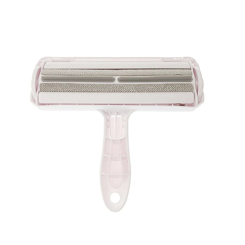 Pet Hair Remover Roller 2-Way Removing Dog Cat Hair From Furniture Self-cleaning Lint Pet Hair Remover One Hand Operated