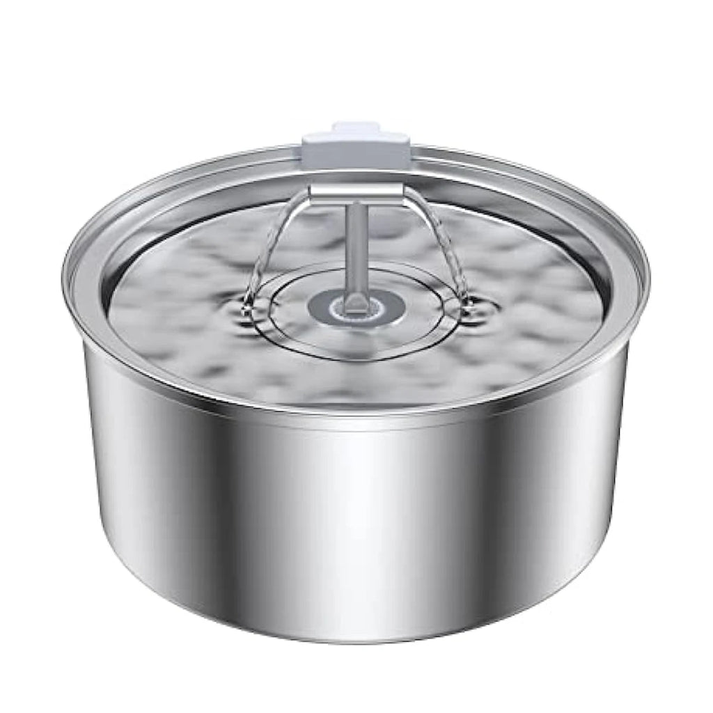 3.2L Automatic Cat Water Fountain Stainless Steel Pet Water Fountain with Carbon Filters Automatic Cat Fountain with Quiet Pump