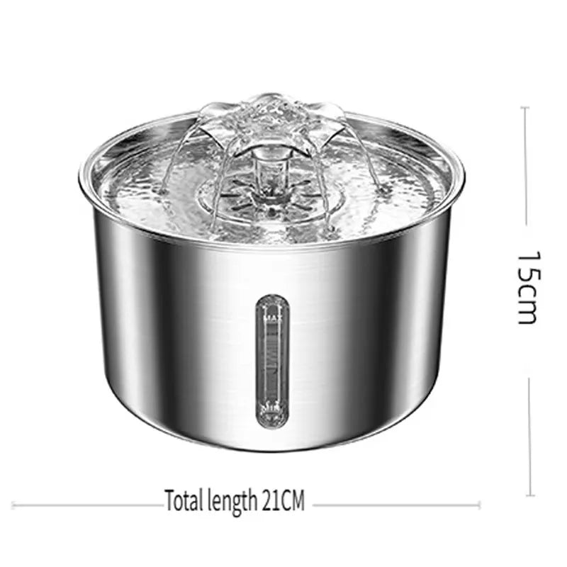 Wholesale 3L Pet Water Dispenser 304 Stainless Steel Cat Water Fountain Smart  Dog Feeding Pet Supplies
