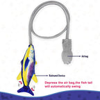 Interactive Cat Toys Cat Moving Fish Realistic Flopping Fish Cat Kicker Catnip Toys with Air Bag Funny Flipping Exercise