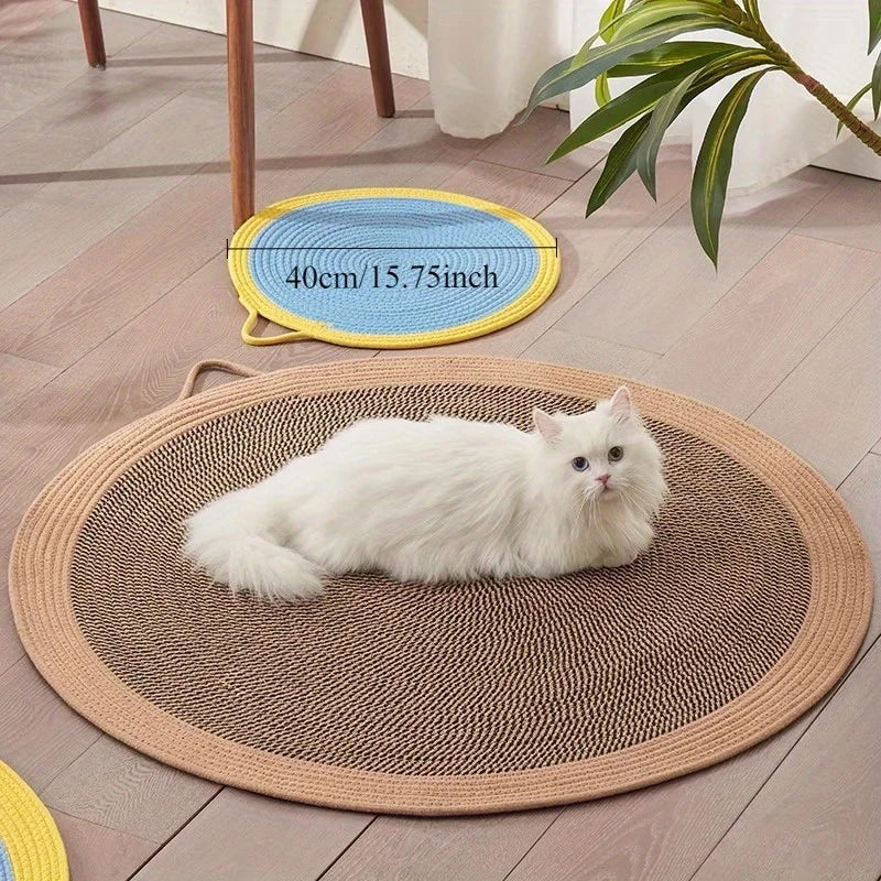 Summer Durable Breathable Cat Scratching Board Indoor Cooling Cat Mat Pad for Relaxation Reduces Furniture Damage Play Behavior