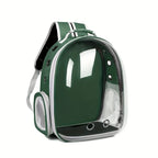 Large Capacity Cat Backpack Transparent Pet Carrier with Breathable Design Portable Double Shoulder Bag for Cats with Zip