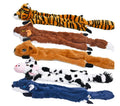 Durable Plush Dog Squeaky Toys Cute Cartoon Animals Chew Toys with Crinkle Sound for Small Puppies
