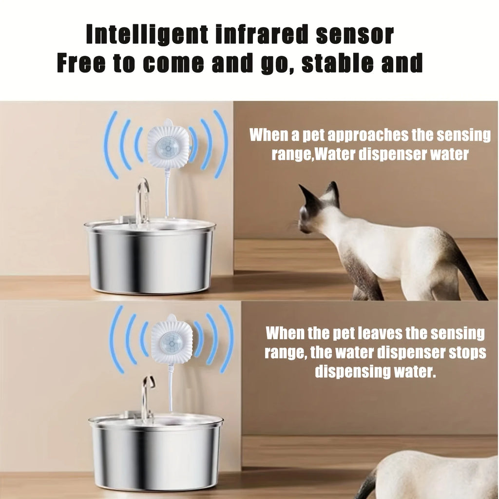 Automatic Pet Water Fountain Sensor Usb Powered for Cats Compatible With Any for Cat Water Fountain Accessories