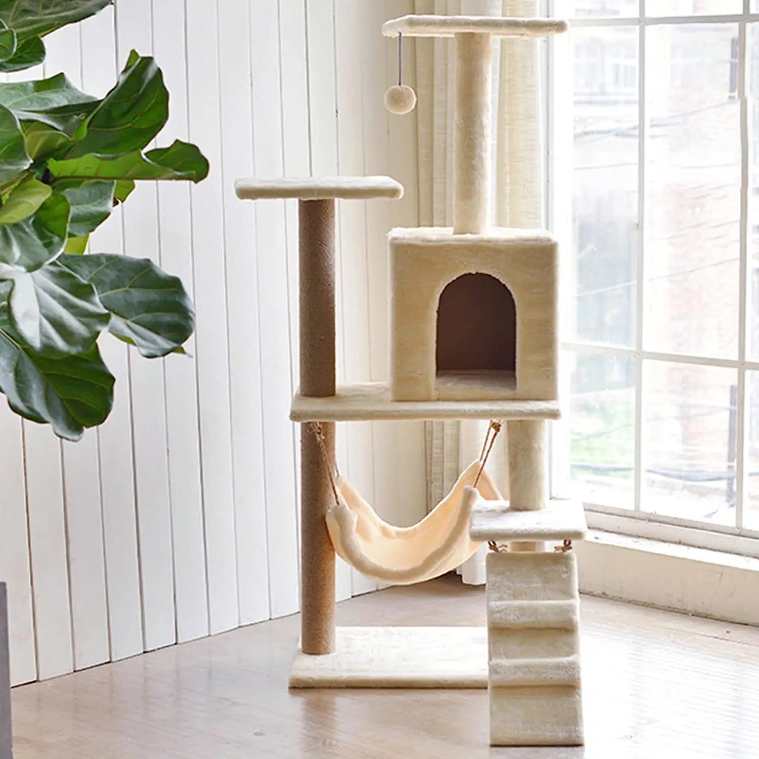 Cat Scratcher Tree Indoor Cat Scratching Posts Stand House Kitty Condo Funny Cat Toys for Kittens Pet Play House