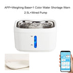 Factory Wireless Cat Water Fountain 2.5L/84oz Weighting Water Level Window LED Light Automatic Pet Water Dispenser OEM ODM
