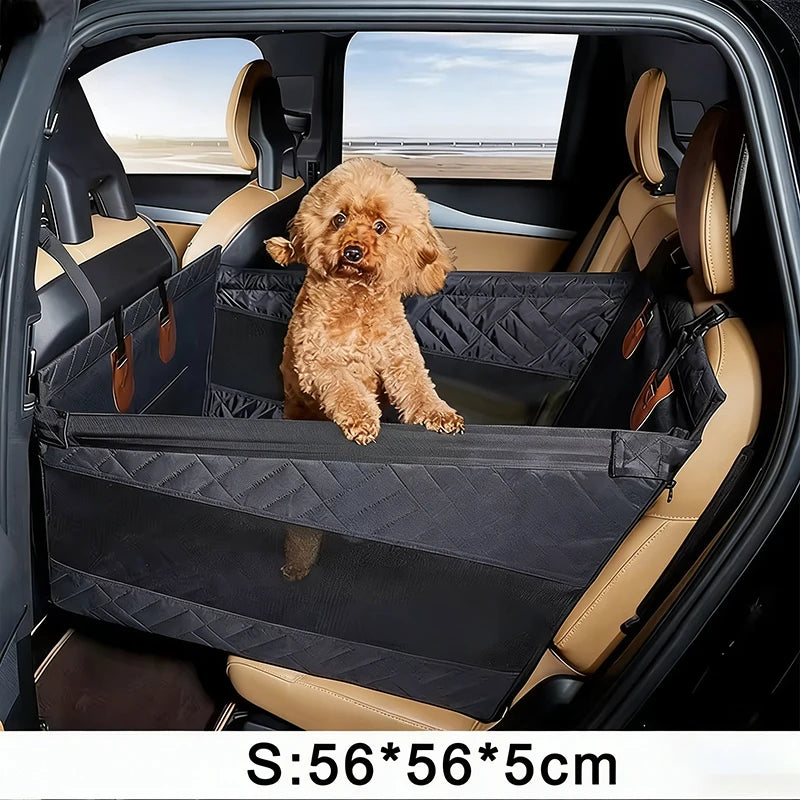 Extended Dog Car Seat Cover for Pet Car Seat Cover Oxford Cat Seat Back Pet Hammock Car Back for Small Medium Large Dogs