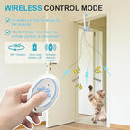 Interactive Cat Toys Indoor Remote Control Automatic Electric Flying Bird Cat Toy Best Kitten & Adult Cat Hanging Exercise Toys
