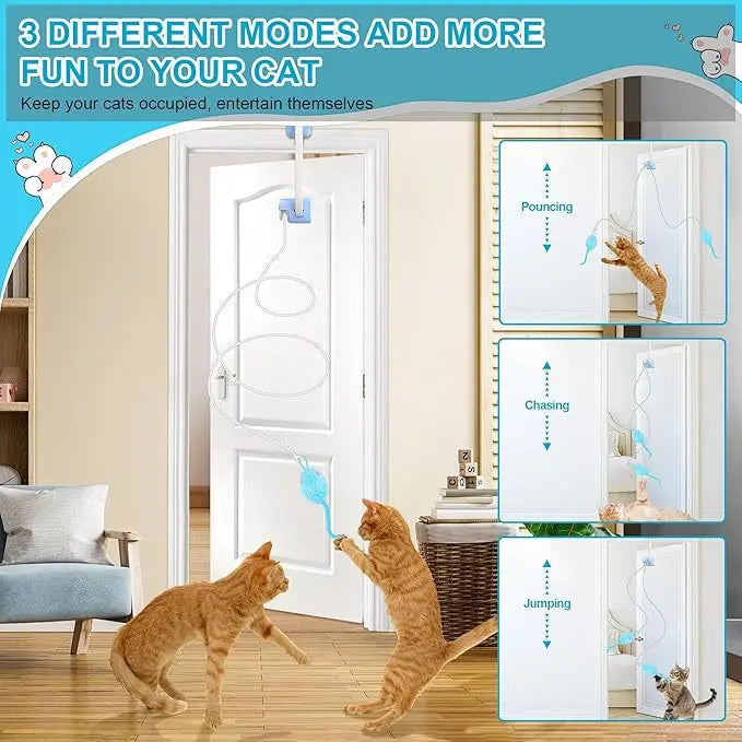 Interactive Cat Toys Indoor Remote Control Automatic Electric Flying Bird Cat Toy Best Kitten & Adult Cat Hanging Exercise Toys
