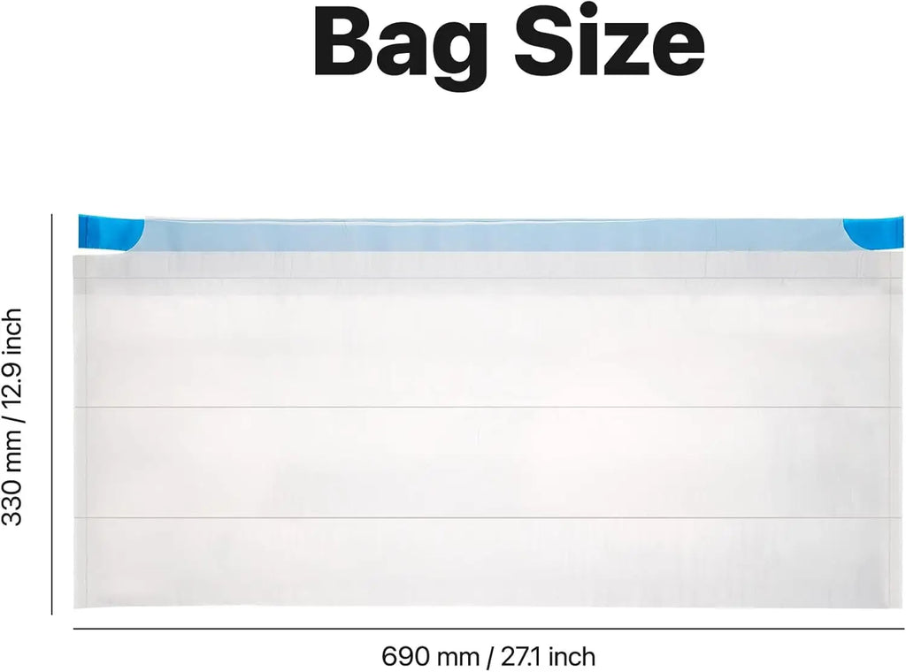 2 Rolls Replaced Open-Top Self-Cleaning Cat Litter Box Poop Bags M1 Automatic Cat Litter Box Receptacles Easy Clean Feature