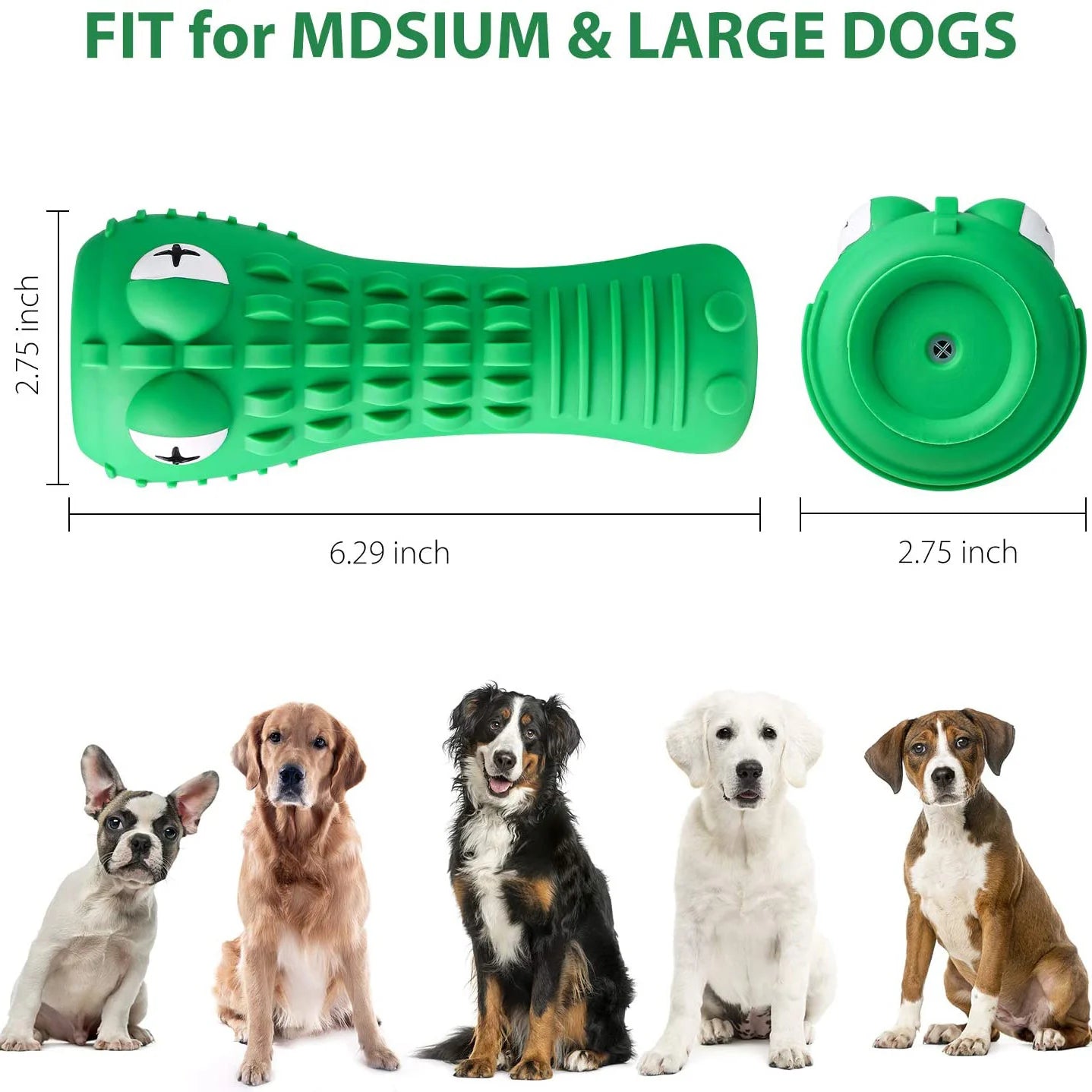 Dog Toothbrush Stick for Aggressive Chewers Pet Teeth Cleaning Dental Care Squeaky Dog Chew Toy Durable Sounding Dog Molar Stick