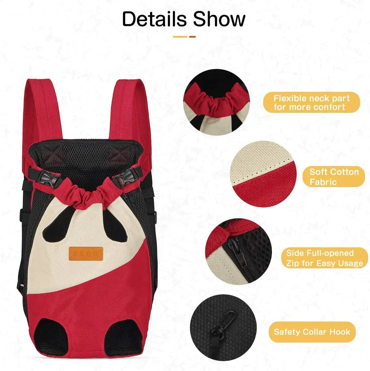 Mesh Pet Dog Carrier Adjustable Backpack Breathable Outdoor Travel Products Bags for Small Dog Cat Chihuahua Pet Backpack