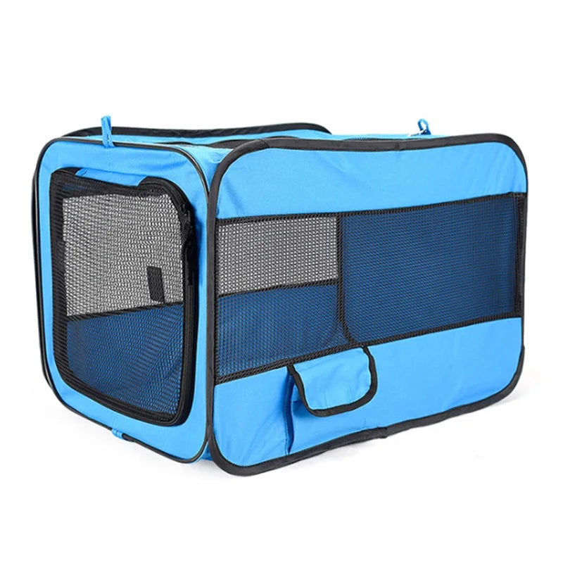 Outdoor Pet Cage Travel Accessories for Dogs Cats Carriers 600D Oxford Foldable Portable Pet Manufacturer Tent Kennel With Mat