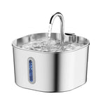 OEM Stainless Steel 2.2L Automatic Pet Water Dispenser Cat Water Fountain with Water Level Window New Cat Products ODM Custom