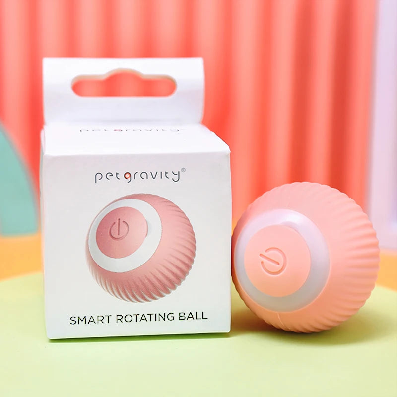 Smart Interactive Electronic Pet Cat Ball Eco-Friendly Automatic Rolling Indoor Play Kitten Training Toys