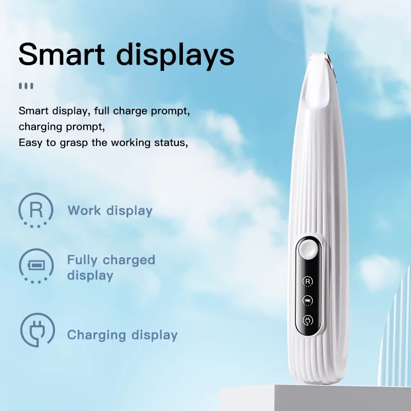 LED Light Pet Hair Trimmer Quiet Dog Grooming Clippers USB Rechargeable Dog Paw Hair Trimmer with Display Pet Grooming Tools