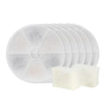 6PCS/Pack Pet Water Fountain Filters Replacement Cat Water Fountain Filters Pet Water Dispenser Filters with Sponges for Cat