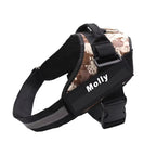 Custom Dog Harness Vest ID Patch Reflective Breathable Adjustable Pet Harness Designer Dog Harness Outdoor Dog Products