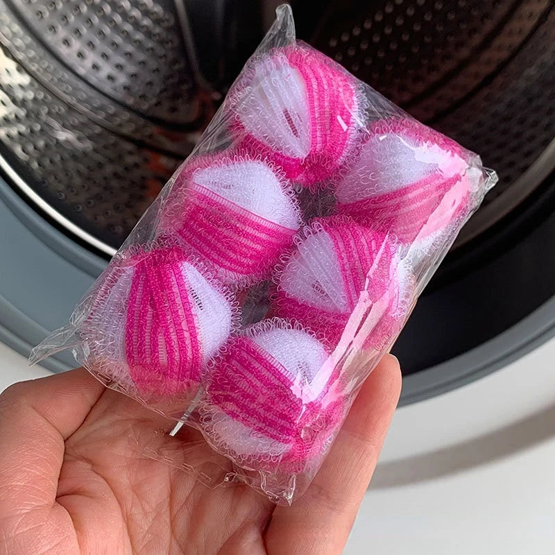 6 Pack Pet Hair Remover Catcher Washer Dryer Balls Washing Machine Laundry Ball Pet Hair Remover for Washing Machines