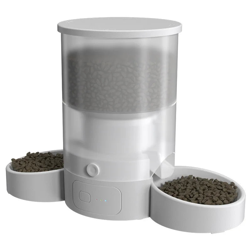 3L Two Bowls OEM Smart Automatic Dog Feeder WIFI Remote Control Dog Food Dispenser  Timing Automatic Pet Feeder Cat Dog Products