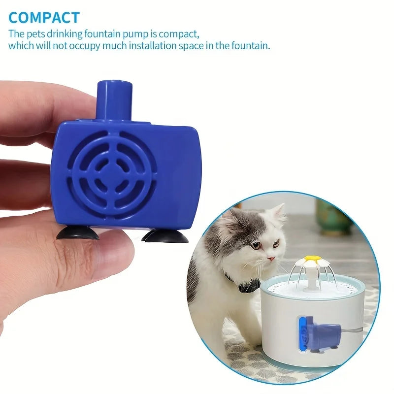 Pet Water Pump LED Light Indicator Replacement for Cat Water Fountains Ultra-Efficient Quiet Operation Pet Water Dispenser Pump