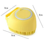 Pet Shampoo Massager Brush Bathroom Puppy Dog Brush Cat Massage Comb Grooming Soft Dog Cleaning Shower Brush Pet Accessories