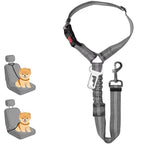 Dog Car Seat Belt Seatbelt Harness Adjustable Metal Buckle Elastic Reflective Vehicle Car Tether for Small Medium Large Dogs