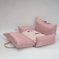 OEM LOGO Durable Dog Car Seat Bed Nest Removable & Washable Fashionable Pet Travel Bag for Small to Medium Dogs
