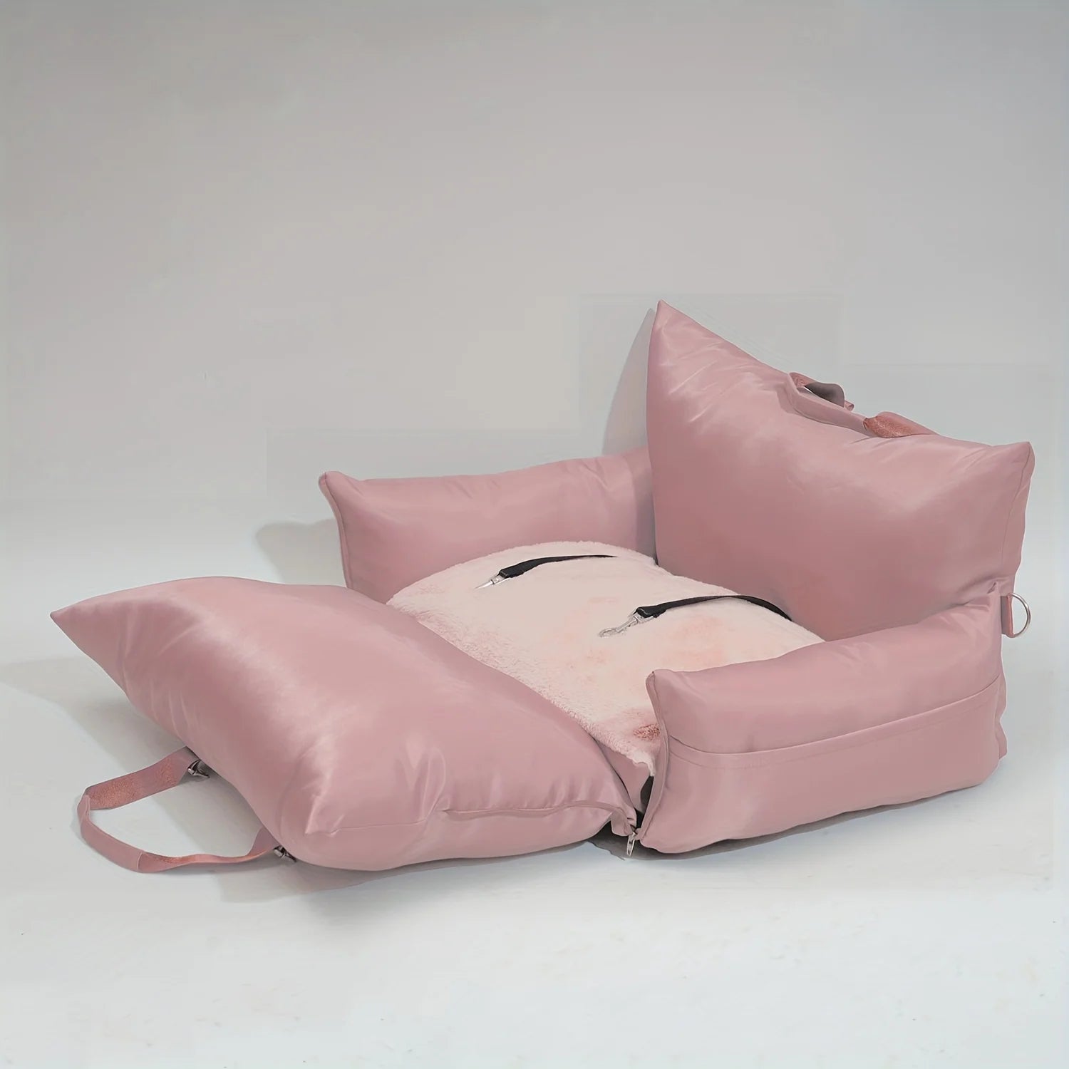 OEM LOGO Durable Dog Car Seat Bed Nest Removable & Washable Fashionable Pet Travel Bag for Small to Medium Dogs