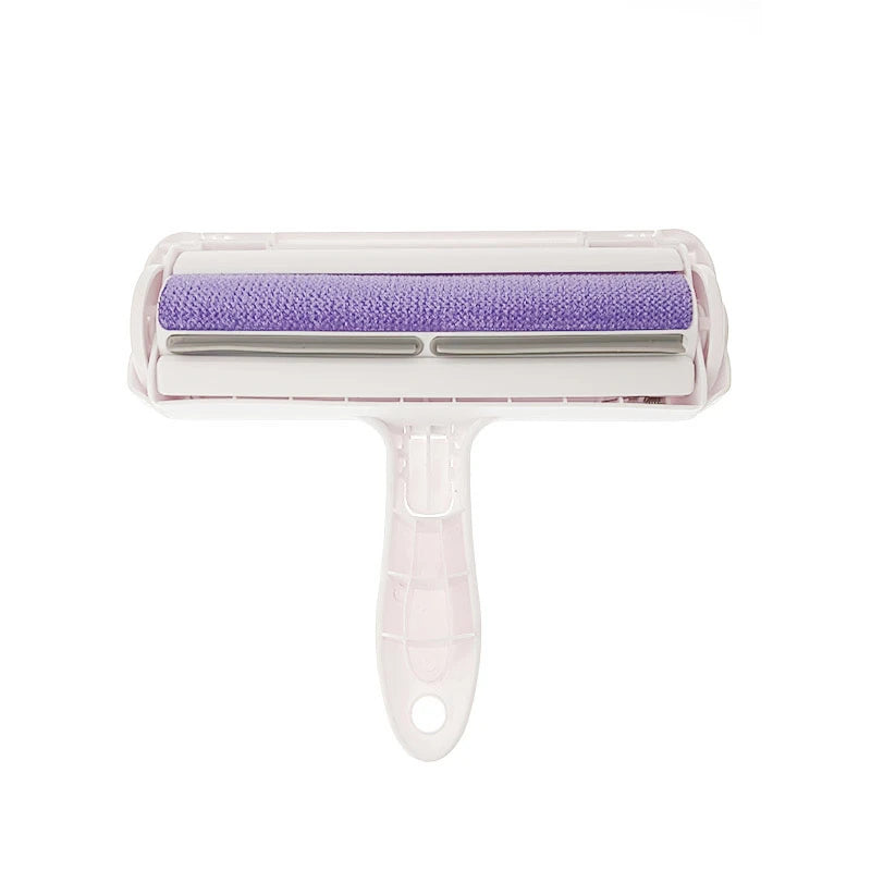 Pet Hair Remover Roller 2-Way Removing Dog Cat Hair From Furniture Self-cleaning Lint Pet Hair Remover One Hand Operated