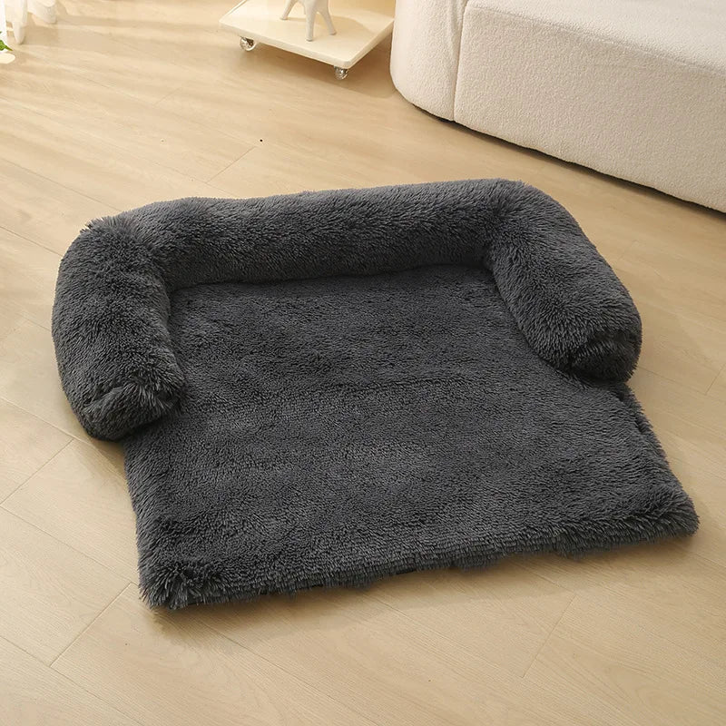 Detachable Pet Sofa Protector Washable Large Dog Bed Calming Bed for Large Dogs Pad Blanket Winter Warm Cat Bed Mat Couches