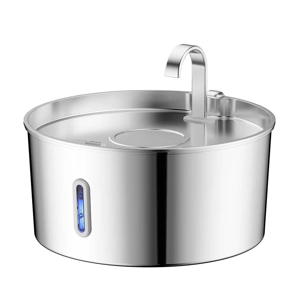 OEM 7L Large Capacity Stainless Steel Automatic Cat Water Fountain for Dogs with Filtration Ultra-quiet Pet Water Dispenser