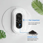 12pcs Pet Water Dispenser Filters for 3.2L//2L Stainless Steel Cat Water Fountain Replacement Filter with Resin Activated Carbon
